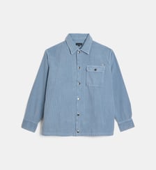 Surchemise en velours de coton Emporio Armani Junior