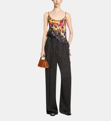 Pantalon large à ceinture Dries Van Noten