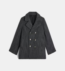 Caban droit à col tailleur Emporio Armani Junior