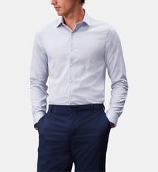 Chemise slim coton stretch micro motif Calvin Klein
