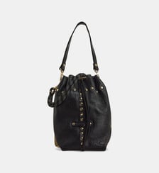 Sac seau Beco stud en cuir et son carnet emblématique Craie Studio