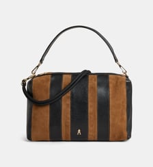 Sac à main Halo en cuir et daim et son carnet emblématique Craie Studio