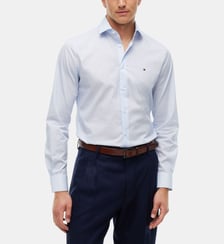 Chemise droite micro motif Tommy Hilfiger