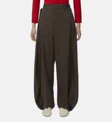 Pantalon large en coton et soie Loewe