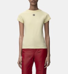 T-shirt ajusté en coton mélangé signature Loewe