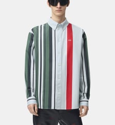 Chemise droite rayée motif imprimé Loewe