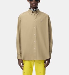 Chemise droite en coton signature Loewe