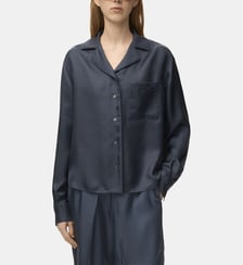 Chemise fluide en soie Loewe