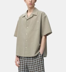Chemisette droite en coton et laine Loewe