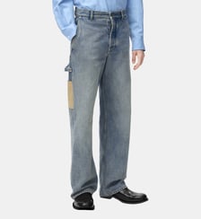 Jean droit en denim signature Loewe