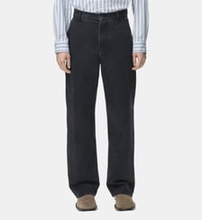 Jean droit en coton signature Loewe