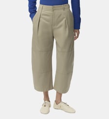  Pantalon ample fermeture boutonnée coupe crop Loewe