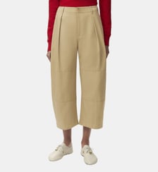 Pantalon ample fermeture boutonnée coupe crop Loewe