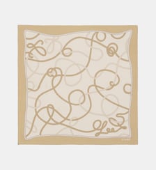Foulard signature à motif Loewe