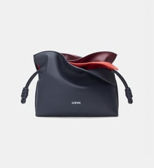 Mini sac pochette Flamenco Clutch Layers en cuir signature Loewe