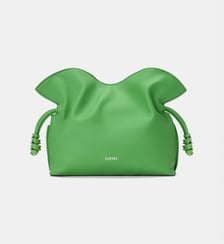 Mini sac pochette Flamenco en cuir signature Loewe