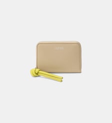 Porte monnaie en cuir signature fermeture à gissière Loewe
