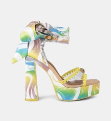 Sandales et talons bloc et noeud foulard Kurt Geiger London
