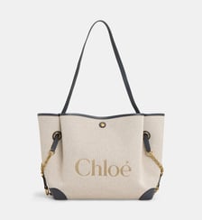 Sac cabas clover double porté en fibres effet raphia  Chloé
