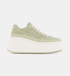 Baskets basses compensées Nama cuir Chloé