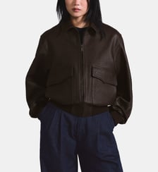 Blouson court en cuir Levi's