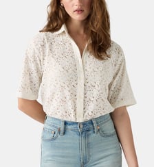 Chemisette en coton effet dentelle Levi's