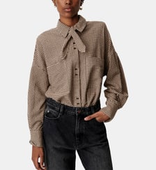 Chemise droite à carreaux foulard Sessùn