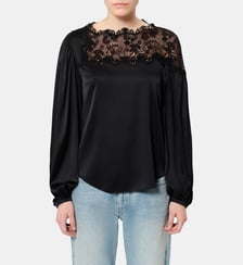 Top Azare soie et dentelle Isabel Marant