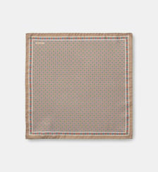 Pochette de costume en twill de soie Eton