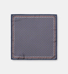 Pochette de costume en twill de soie Eton