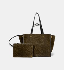 Sac cabas Leon M léopard  Jérôme Dreyfuss