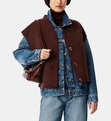 Veste Helspark droit en laine mélangée Sessùn