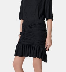 Jupe Hibiscus courte texturée asymétrique Iro