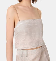 Top imprimé en denim Medusa Iro