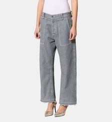 Pantalon Ermina rayé en coton Isabel Marant
