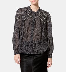Top Christa imprimé en coton Isabel Marant