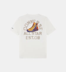 T-shirt droit coton mélangé signature Converse