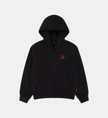 Sweat droit zippé capuche coton polaire Jordan