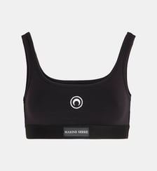 Brassière stretch jersey Moon coton Marine Serre