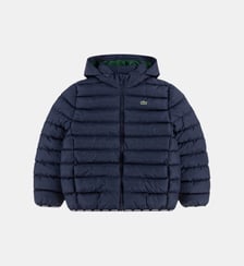 Doudoune courte matelassée zippée capuche Lacoste