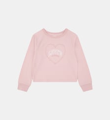 Pull droit coton mélangé cœur signature Levi's Kids