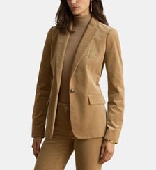 Blazer en velours côtelé de coton stretch Lauren Ralph Lauren