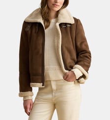 Veste à boucles en daim vegan Lauren Ralph Lauren