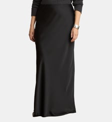 Maxi jupe trapèze en charmeuse Lauren Ralph Lauren