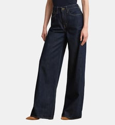 Jean large surpiqûres contrastées Lauren Ralph Lauren