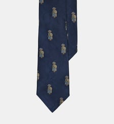 Cravate en soie motif Polo Bear Polo Ralph Lauren