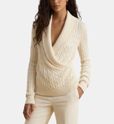 Pull col châle torsadé Lauren Ralph Lauren