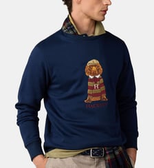 SWEAT RD HERITAGE HARRY:BLEU:6LARGE Hackett London