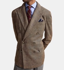 Veste droite à carreaux Polo Ralph Lauren