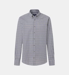 Chemise à manches longues coupe droite Hackett London